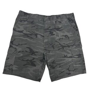 Wrangler‎ Camo Cargo Shorts Men's 46 Gray Black Camouflage Military NEW